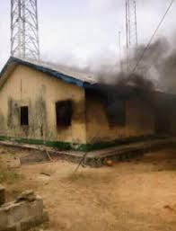 Image result for nigeria Police Station Ablaze