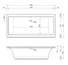 Welche standard badewannen maße gibt es? Rechteckige Badewanne 190 X 90 X 46 5 Cm Bad Design Heizung