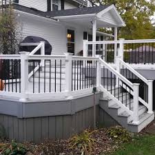 Just remember that all of these require a fair amount of maintenance. Durables 3 High Kirklees Vinyl Railing With Round Black Aluminum Spindles White