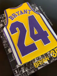 The black mamba kobe bryant #8/24 los angeles lakers jersey ronshinablassingame 1 out of 5 stars (3) sale. Kobe Jersey Birthday Cake Pokie Stewart Cakes Facebook