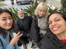 The Cast of Ahsoka with the late Ray Stevenson