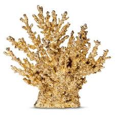 Threshold Coral Figurine Gold Target Decor Decor Decor Collection