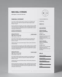 Professional Resume Design Basic Monochrome2 2 Page Template Resume Design Resume Design Professional Resume Design Template