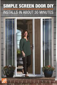 Retractable screen doors are uniquely designed to be used and seen only when you need them. Andersen 36 In X 80 In Luminaire White Retractable Screen Door 90001 The Home Depot Diy Screen Door Retractable Screen Door Screen Door