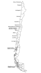 Laminas Para Colorear Mapa De Chile Santiago Chile Chile World Geography