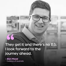 Ben and the team at Holidays of Australia have been a valued partner and  client of ours for 15 years!