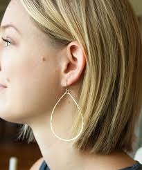 Olivia Large Teardrop Earrings 2.5"