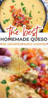Extra Creamy Queso Recipe Cheesy Recipes Chip Dip Recipes Recipes