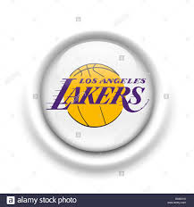 We talk about the lakers logo shape, lakers color and font, as well as the it's hard to overstate both how simple and effective the lakers logo is. Los Angeles Lakers Logo Flagge Symbol Emblem Stockfotografie Alamy
