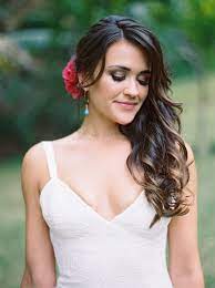 Vibrant Romantic Mexico Destination Wedding Mexican Hairstyles Wedding Hairstyles For Medium Hair Beach Wedding Hair