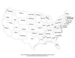 printable states and capitals map united states map pdf