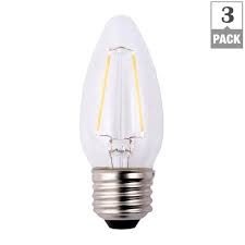 Ecosmart 4 Pack 25 Watt Equivalent B11 Dimmable Filament Classic Glass Led Light Bulb Soft White 3 Pack B1125wfile2 Walmart Com Walmart Com