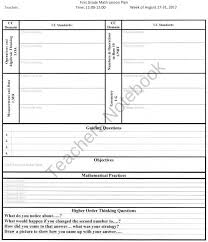 Teachers Notebook Common Core Math Lessons Math Lesson Plans Math Lesson Plans Template