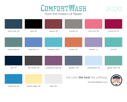 Think pinks with reds, greens with blues, and so on. Comfort Wash Swatch Card By Brandwear United Issuu