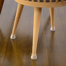 The cushioned felt tip lasts longer than standard felt pads, dampens noise, and distributes weight evenly for better furniture wear. Round Square Furniture Table Feet Covers Prevent Scratches And Noise Upgraded Version 36 Pack Chair Leg Caps Floor Protectors Transparent Silicone Anti Slip Chair Leg Pads Caps Cover Clear Furniture Pads Furniture