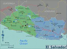 El salvador fahnensatz, fahnensatz 115. Landkarte El Salvador Ubersichtskarte Regionen Weltkarte Com Karten Und Stadtplane Der Welt