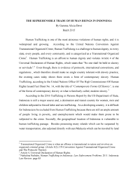 Three charged after major human trafficking probe. Gamma Alicia Dewi Human Trafficking Essay Af Singapore 2017 By Alsa Indonesia Issuu