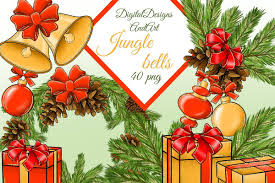 Download Jingle Bells Clipart Magnet Wedding Invitations Clip Art Party Card SVG Cut Files