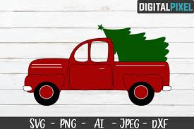 This is a fun christmas design that's a play on words, that's sure to make everyone smile! Red Truck Christmas Tree Svg Png Jpeg Dxf Cricut Cut 391244 Svgs Design Bundles