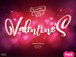 Download Valentines Free Mockup Valentine Text Text Effects Creative Text