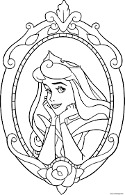 Coloriage Princesse Aurore De La Belle Au Bois Dormant Dessin Disney Walt à  imprimer