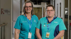 These scrubs give a professional image, while providing flexibility for nurses, aides and physicians to do their jobs. Ann Wason Moore Gold Coast Nurses Joy Neal Janine Oxley Eileen Kearns On Health Struggles In Pandemic Gold Coast Bulletin