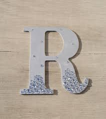 Silver Semi Bling Sparkle Wall Letters Wedding Decor Decorations Letter Wall Decorative Letters Wooden Letters Decorated