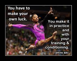 Quotations by simone biles, athlete, born march 14, 1997. Simone Biles Inspirational Gymnastics Luck Quote Poster Champion Gymnast Wall Art Gift Sold By Arleyart On Storenvy
