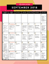Your September 2018 Workout Calendar Blogilates Fitness Food And Lots Of Pilates Workout Calendar Blogilates Calendar Blogilates