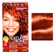 Clairol textures tones permanent moisture rich hair color flaming desire 8ro com. Clairol Textures Tones Hair Color Designed For Women Of Color 4c Cognac Walmart Com Walmart Com