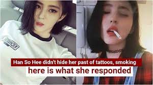 Jun 11, 2021 · làm ơn giải nghệ đi. Actress Han So Hee Didn T Hide Her Past Of Tattoos Smoking Here S What She Responded To Criticism Youtube