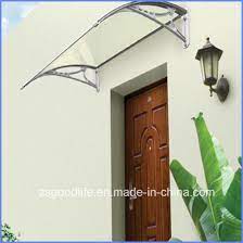 In addition, it can be closed when the suite isn't being used to help with climate control in the main part of the house. China Diy Polycarbonate Pc Door Awning Front Door Canopy China Awning And Polycarbonate Awning Price