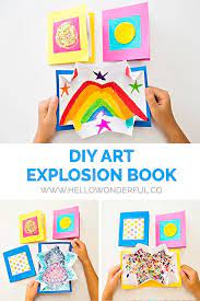 Diy Art Explosion Book Book Crafts Crafts For Kids To Make Crafts