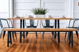 Industrial iv 7 piece dining table set with 6 metal dining chairs. Broadway Table Modern Industrial Dining Room Table And Chairs