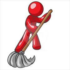 Design Mascot Mopping Floor Stock Illustration By Leo Blanchette Art Pages Stock Illustration Illustration