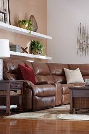 The Havertys Nevada Leather Sectional Sectional Home Living Room Havertys Sectional