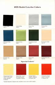 1976 Buick Exterior Color Chart Note All The Nods To The