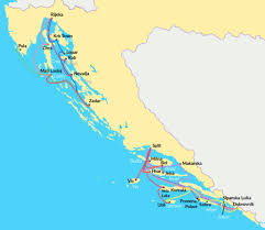 Croatian coast map (page 1) croatia's adriatic coast the ohio state university alumni association cruise croatia along the scenic adriatic coast and islands Croatia Ferries Map Catamaran And Ferry Routes Visit Croatia