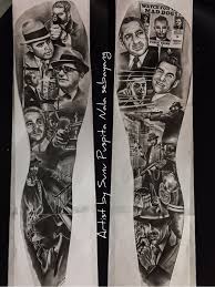 Design Full Leg Tatuagem Mafia Manga De Tatuagem Tatuagens De Filmes