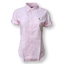 Polo Ralph Lauren Womens Short Sleeve Oxford Button Down Shirt New Rose Medium Best Value Buy On Amazo Polo Ralph Lauren Women Oxford Shirt Button Down Shirt