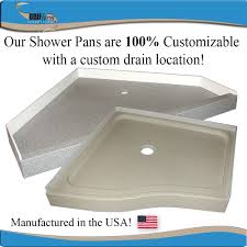 Grifform Custom Shower Pans Are Built To Any Shape Size And Custom Drain Location Custom Shower Pan Shower Pan Custom Shower