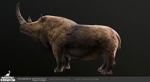 Artstation Prehistoric Kingdom Woolly Rhino Cindy Raggo In 2020 Prehistoric Animals Prehistoric Prehistoric World