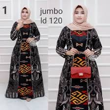 Model gamis batik kombinasi modern terbaru 2020 : Jual Gamis Batik Kombinasi Murah Terbaru Agustus 2021 Bukalapak