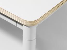 Muuto Base Dining Table White Laminate Table Top With Plywood Edges Detail Jpg White Laminate Dining Table Muuto