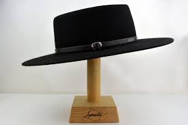 Bolero Hat The Gambler Black Wide Brim Hat Men Women Etsy Wide Brim Hat Men Black Wide Brim Hat Hats For Men
