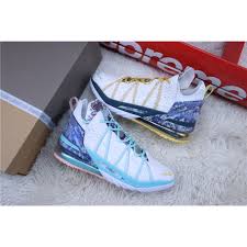 The nike lebron 18 'reflections flip' celebrates lebron james' fourth nba championship with an inverted take on the sneaker's 'reflections' colorway, featuring a design inspired by defining moments from james' career. Lebron 18 Reflections Flip Reverse Yin Yang White Blue Yellow Men S Basketball Shoes Db8148 100 Shopee Singapore
