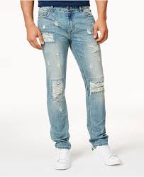 Mens Vintage Wash Distressed Jeans Created For Macys