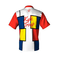 Kyle Troup Official Pba Replicate Jersey 2015 Red Yellow Blue