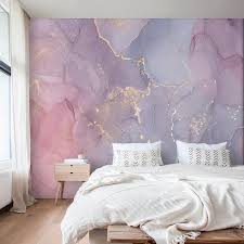 34 bedroom wallpapers that make a statement. Abstract Wallpaper Pink Purple Gold Watercolor Art Peel And Etsy Girls Room Wallpaper Pink Bedroom Walls Pink And Purple Wallpaper