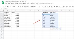 Name some characters who have both the first and last name initials. How To Separate First And Last Names In Google Sheets